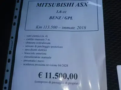 Usata Mitsubishi ASX 117 CV (86 kW) 2018 Bianco SUV