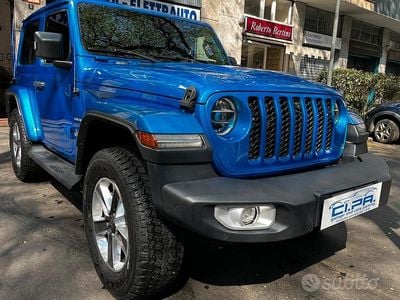 Usata Jeep Wrangler Sahara 272 CV (200 kW) 2021 Blu SUV