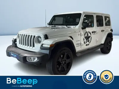 Usata Jeep Wrangler Unlimited Sahara 200 CV (147 kW) 2019 Bianco pastello SUV