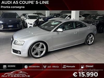 Usata Audi A5 S-Line 176 CV (129 kW) 2012 Grigio Coupé