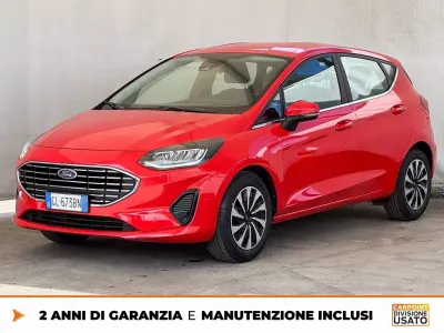 Begagnad Ford Fiesta Titanium 125 HK (91 kW) 2022 Röd Halvkombi