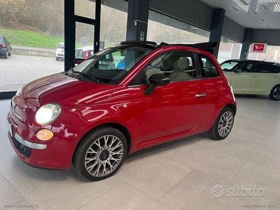 Usata Fiat 500C Lounge 69 CV (50 kW) 2012 Rosso Cabrio