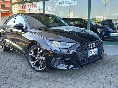 Usata Audi A3 150 CV (110 kW) 2022 Nero Berlina