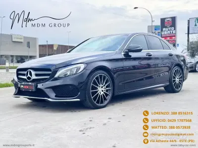Usata Mercedes C250 AMG line 204 CV (150 kW) 2015 Nero Berlina