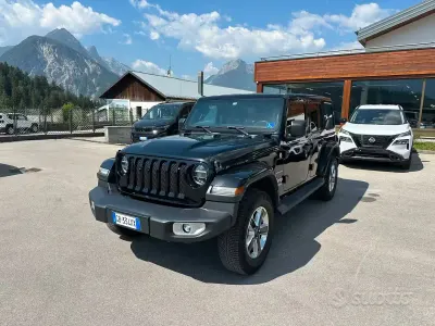 Usata Jeep Wrangler Unlimited Sahara 272 CV (200 kW) 2020 Nero SUV