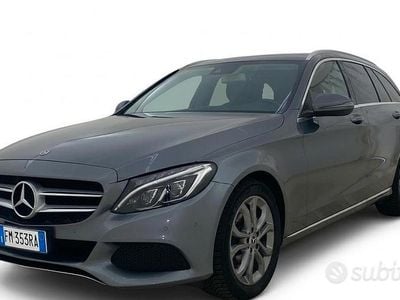 Usata Mercedes C200 136 CV (100 kW) 2017 Grigio Station wagon
