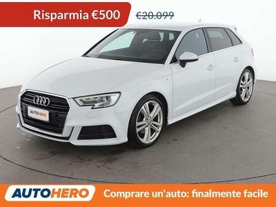 Usata Audi A3 Sport 150 CV (110 kW) 2017 Bianco Berlina