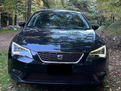 Usata Seat Leon 105 CV (77 kW) 2014 Nero Berlina