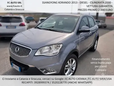 Usata SsangYong Korando 149 CV (109 kW) 2013 Grigio SUV