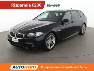 Usata BMW 520 M Sport 190 CV (139 kW) 2015 Blu/azzurro Station wagon