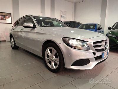 Usata Mercedes C200 Business 136 CV (100 kW) 2015 Grigio Station wagon