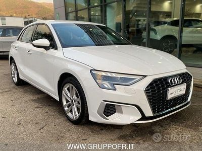 Usata Audi A3 Advanced 115 CV (84 kW) 2021 Bianco Berlina