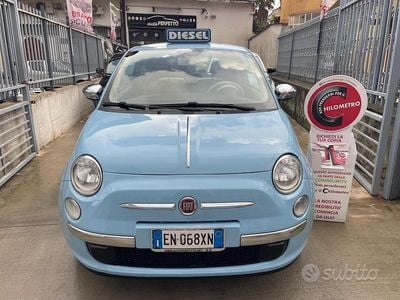 Usata Fiat 500 Lounge 95 CV (69 kW) 2012 Blu Berlina