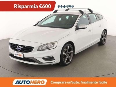 Usata Volvo V60 R-Design Momentum 150 CV (110 kW) 2015 Bianco Station wagon