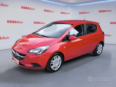 Usata Opel Corsa Enjoy 90 CV (66 kW) 2018 Rosso Utilitaria