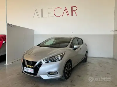 Usata Nissan Micra Tekna 90 CV (66 kW) 2017 Grigio Utilitaria