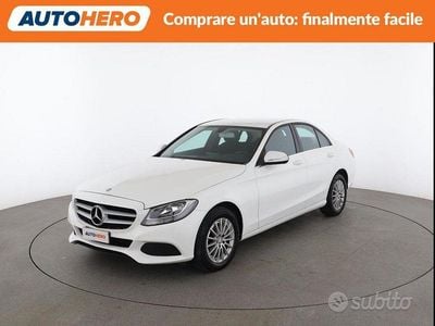 Usata Mercedes C180 Executive 116 CV (85 kW) 2015 Bianco Berlina