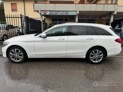 Usata Mercedes C180 116 CV (85 kW) 2015 Bianco Station wagon