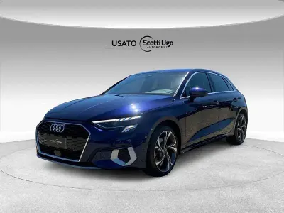 Usata Audi A3 Sportback Advanced 116 CV (85 kW) 2022 Blu Utilitaria