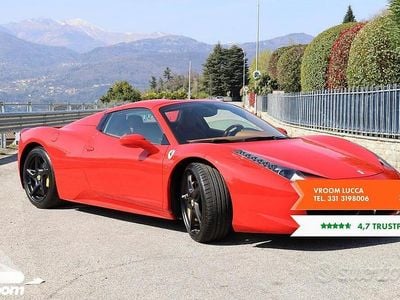 Usata Ferrari 458 565 CV (415 kW) 2015 Rosso Cabrio