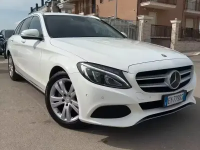 Usata Mercedes C200 Premium 136 CV (100 kW) 2015 Bianco Station wagon