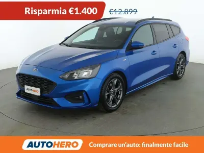 Usata Ford Focus ST-Line 125 CV (91 kW) 2019 Blu/azzurro Station wagon