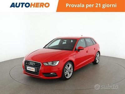 Usata Audi A3 S-Line 150 CV (110 kW) 2014 Rosso Berlina