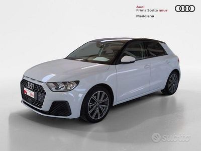 Usata Audi A1 Sportback Advanced 116 CV (85 kW) 2020 Bianco ghiaccio metallizzato Utilitaria