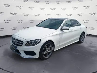 Usata Mercedes C200 Premium 136 CV (100 kW) 2016 Bianco Utilitaria