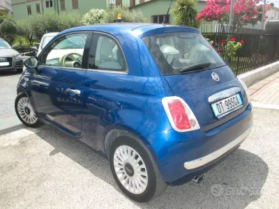 Usata Fiat 500 Lounge 69 CV (50 kW) 2009 Blu Cabrio
