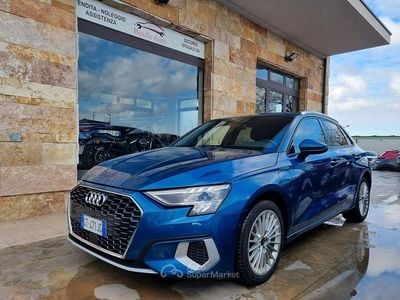 Usata Audi A3 Sport 150 CV (110 kW) 2020 Blu Berlina