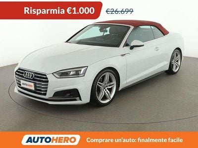 Usata Audi A5 Cabriolet Sport 190 CV (139 kW) 2019 Bianco Cabrio