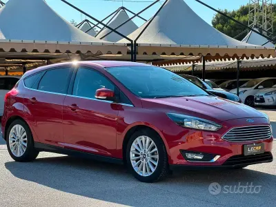 Usata Ford Focus Titanium 120 CV (88 kW) 2018 Rosso Berlina