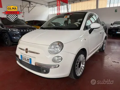 Usata Fiat 500 Lounge 69 CV (50 kW) 2010 Bianco Utilitaria