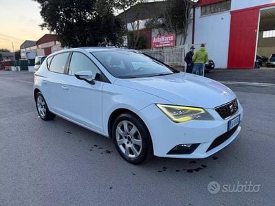 Usata Seat Leon Business 110 CV (80 kW) 2015 Bianco Berlina