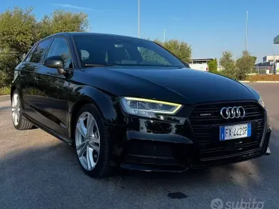 Usata Audi A3 S-Line 184 CV (135 kW) 2019 Nero Berlina