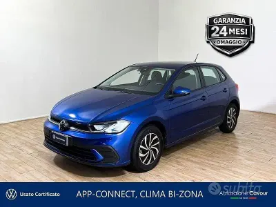Usata VW Polo Life 95 CV (69 kW) 2023 Reef blue Utilitaria