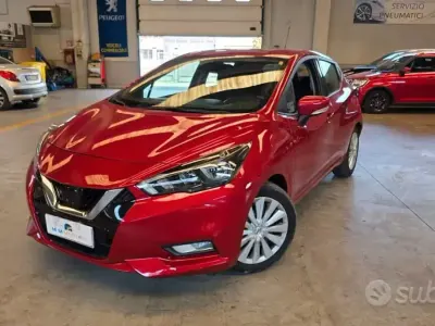 Usata Nissan Micra Acenta 92 CV (67 kW) 2022 Rosso Utilitaria