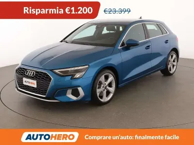 Usata Audi A3 Advanced 150 CV (110 kW) 2021 Blu/azzurro Berlina