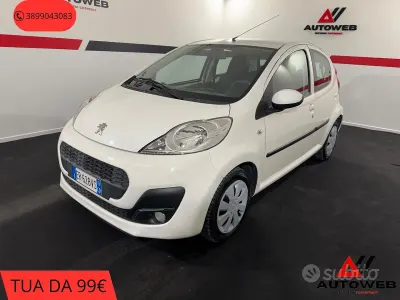 Usata Peugeot 107 Active 68 CV (50 kW) 2013 Bianco Utilitaria