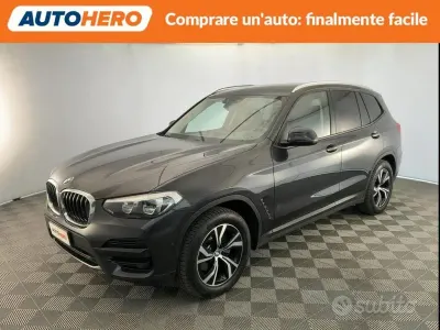 Usata BMW X3 Advantage 190 CV (139 kW) 2021 Nero SUV