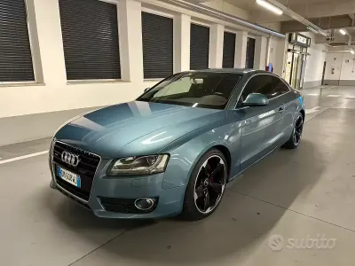 Usata Audi A5 S-Line 239 CV (175 kW) 2009 Blu Coupé