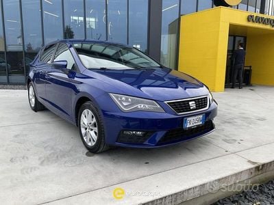 Usata Seat Leon Style 110 CV (80 kW) 2017 Blu/azzurro Berlina