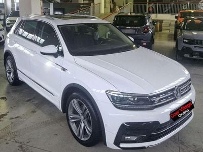 Usata VW Tiguan R-line 150 CV (110 kW) 2018 Bianco SUV