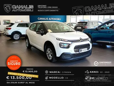 Usata Citroën C3 Feel 83 CV (61 kW) 2023 Bianco Utilitaria