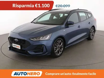 Brugt Ford Focus ST-Line 125 HK (91 kW) 2023 Blå Stationcar