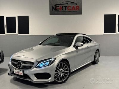 Usata Mercedes C250 AMG line 211 CV (155 kW) 2017 Grigio Coupé