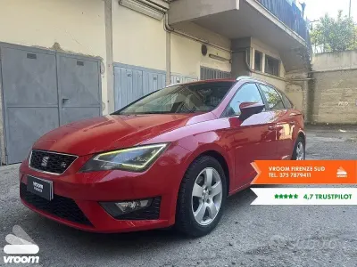 Brugt Seat Leon ST FR 150 HK (110 kW) 2014 Rød Stationcar