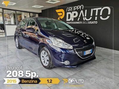Usata Peugeot 208 Active 82 CV (60 kW) 2015 Blu Utilitaria