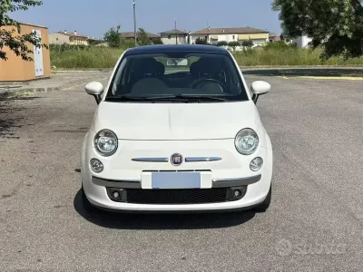 Usata Fiat 500 Lounge 69 CV (50 kW) 2009 Bianco Cabrio